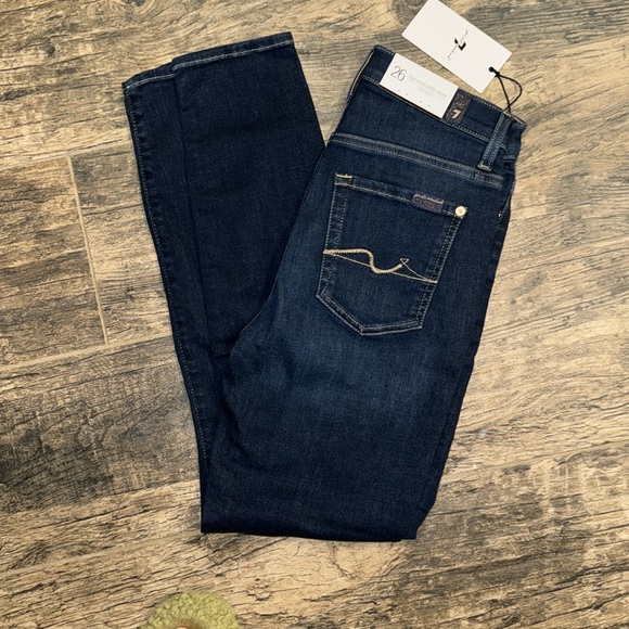 7FAMK NWT ankle skinny jean in Dian - Picture 3 of 14